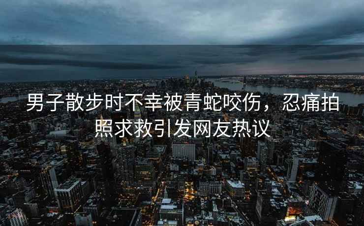 男子散步時(shí)不幸被青蛇咬傷，忍痛拍照求救引發(fā)網(wǎng)友熱議