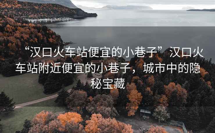 “漢口火車站便宜的小巷子”漢口火車站附近便宜的小巷子，城市中的隱秘寶藏