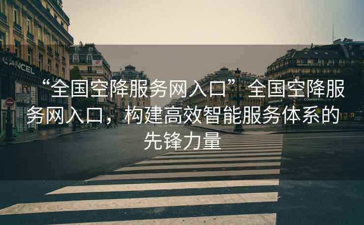 “全國空降服務(wù)網(wǎng)入口”全國空降服務(wù)網(wǎng)入口，構(gòu)建高效智能服務(wù)體系的先鋒力量