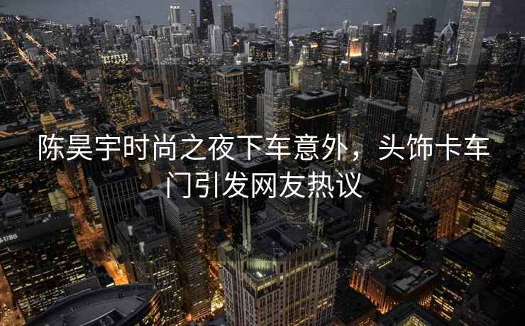 陳昊宇時(shí)尚之夜下車意外，頭飾卡車門引發(fā)網(wǎng)友熱議