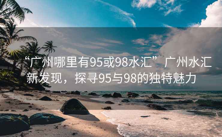 “廣州哪里有95或98水匯”廣州水匯新發(fā)現(xiàn)，探尋95與98的獨特魅力