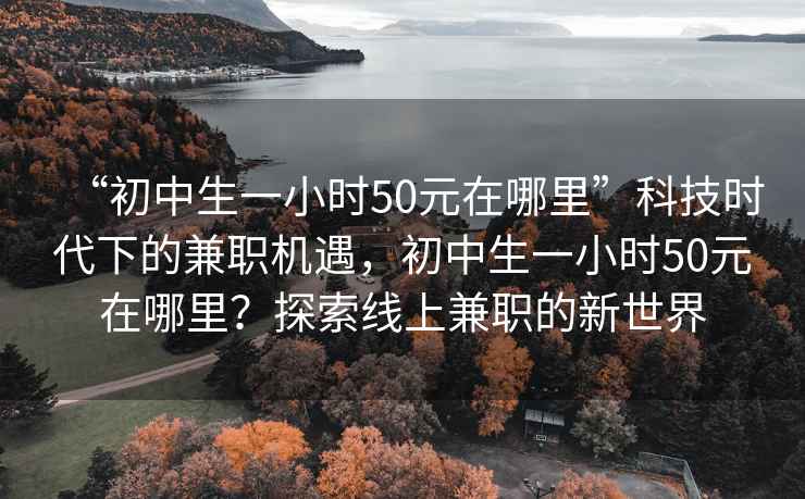 “初中生一小時50元在哪里”科技時代下的兼職機(jī)遇，初中生一小時50元在哪里？探索線上兼職的新世界