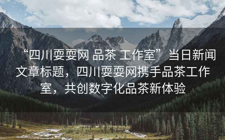“四川耍耍網(wǎng) 品茶 工作室”當(dāng)日新聞文章標(biāo)題，四川耍耍網(wǎng)攜手品茶工作室，共創(chuàng)數(shù)字化品茶新體驗(yàn)