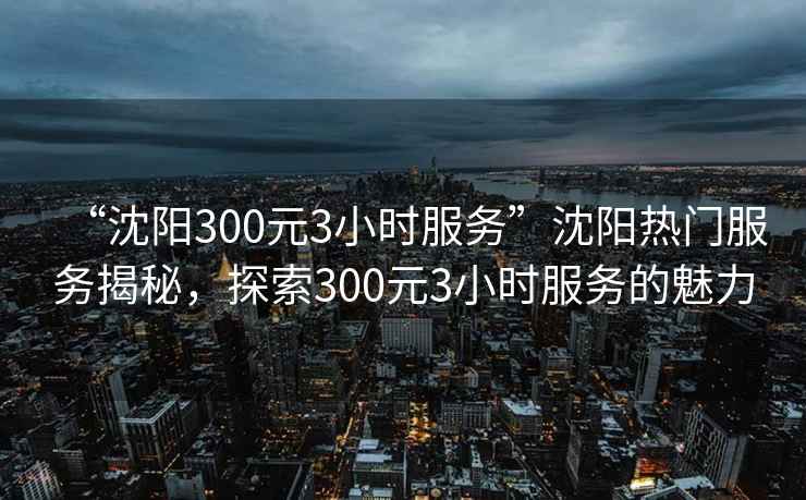 “沈陽300元3小時服務(wù)”沈陽熱門服務(wù)揭秘，探索300元3小時服務(wù)的魅力