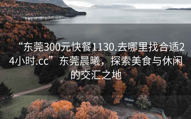 “東莞300元快餐1130.去哪里找合適24小時.cc”東莞晨曦，探索美食與休閑的交匯之地
