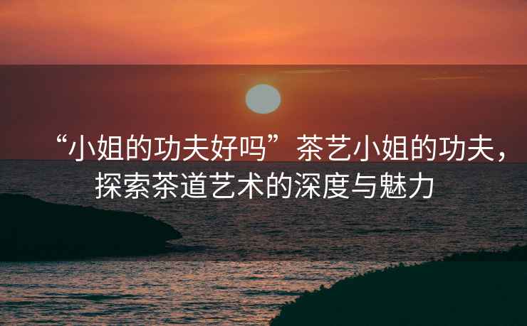 “小姐的功夫好嗎”茶藝小姐的功夫，探索茶道藝術(shù)的深度與魅力