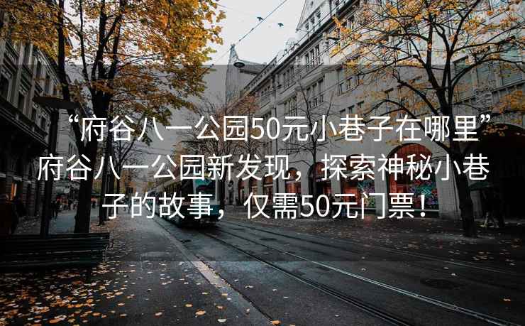 “府谷八一公園50元小巷子在哪里”府谷八一公園新發(fā)現(xiàn)，探索神秘小巷子的故事，僅需50元門票！