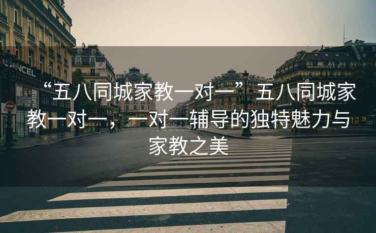 “五八同城家教一對一”五八同城家教一對一，一對一輔導(dǎo)的獨特魅力與家教之美