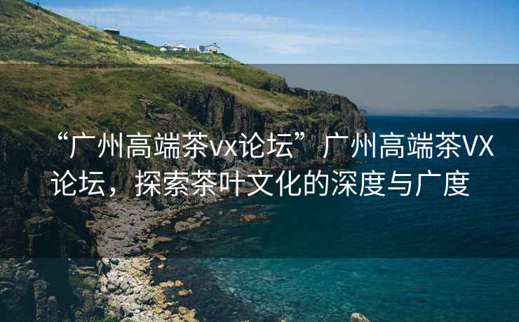 “廣州高端茶vx論壇”廣州高端茶VX論壇，探索茶葉文化的深度與廣度