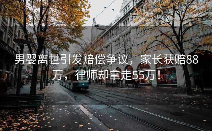 男嬰離世引發(fā)賠償爭(zhēng)議，家長(zhǎng)獲賠88萬(wàn)，律師卻拿走55萬(wàn)！