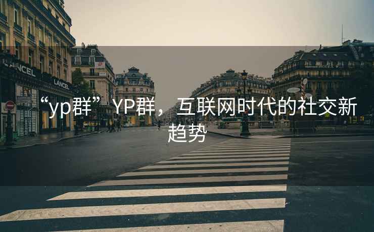“yp群”YP群，互聯(lián)網(wǎng)時(shí)代的社交新趨勢