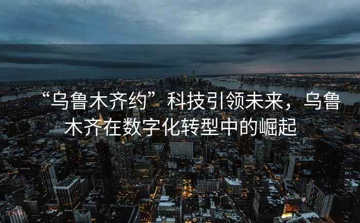 “烏魯木齊約”科技引領(lǐng)未來(lái)，烏魯木齊在數(shù)字化轉(zhuǎn)型中的崛起