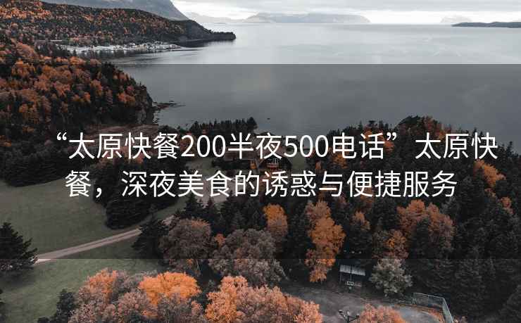“太原快餐200半夜500電話(huà)”太原快餐，深夜美食的誘惑與便捷服務(wù)