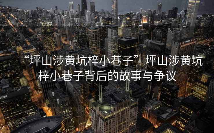 “坪山涉黃坑梓小巷子”坪山涉黃坑梓小巷子背后的故事與爭(zhēng)議
