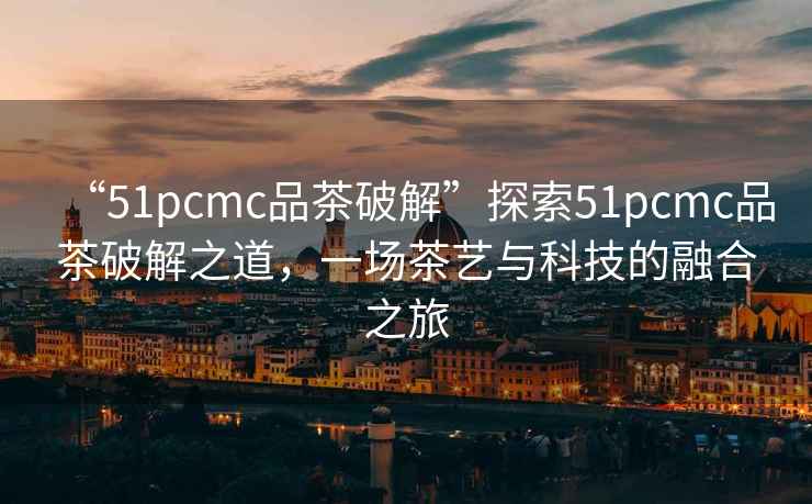 “51pcmc品茶破解”探索51pcmc品茶破解之道，一場(chǎng)茶藝與科技的融合之旅