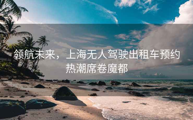領(lǐng)航未來，上海無人駕駛出租車預(yù)約熱潮席卷魔都