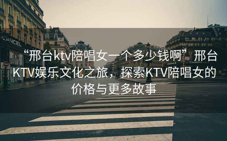 “邢臺(tái)ktv陪唱女一個(gè)多少錢啊”邢臺(tái)KTV娛樂文化之旅，探索KTV陪唱女的價(jià)格與更多故事