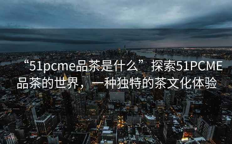 “51pcme品茶是什么”探索51PCME品茶的世界，一種獨特的茶文化體驗