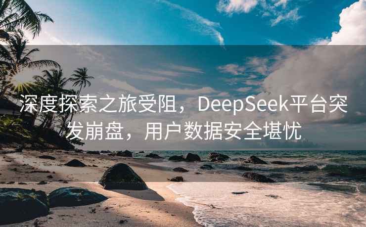 深度探索之旅受阻，DeepSeek平臺突發(fā)崩盤，用戶數(shù)據(jù)安全堪憂