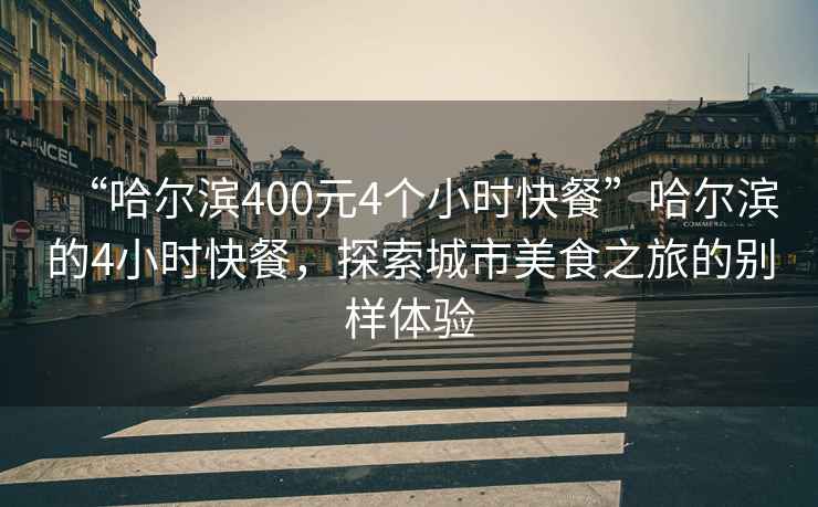“哈爾濱400元4個(gè)小時(shí)快餐”哈爾濱的4小時(shí)快餐，探索城市美食之旅的別樣體驗(yàn)