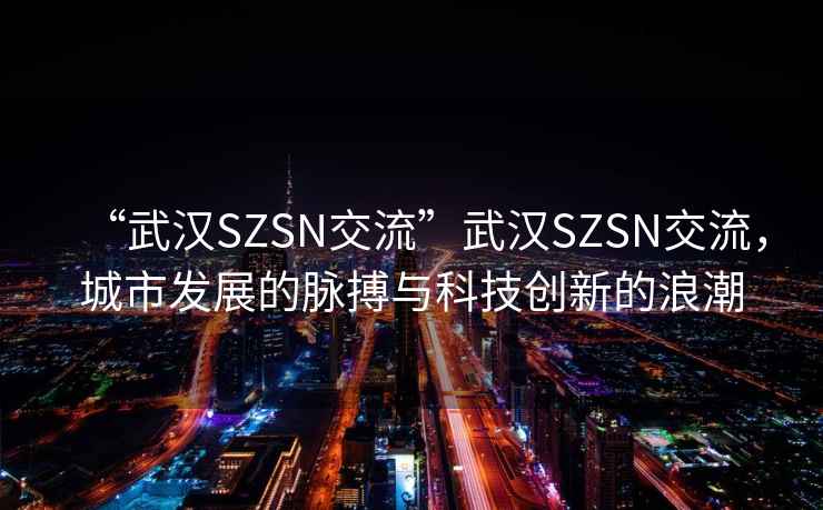 “武漢SZSN交流”武漢SZSN交流，城市發(fā)展的脈搏與科技創(chuàng)新的浪潮