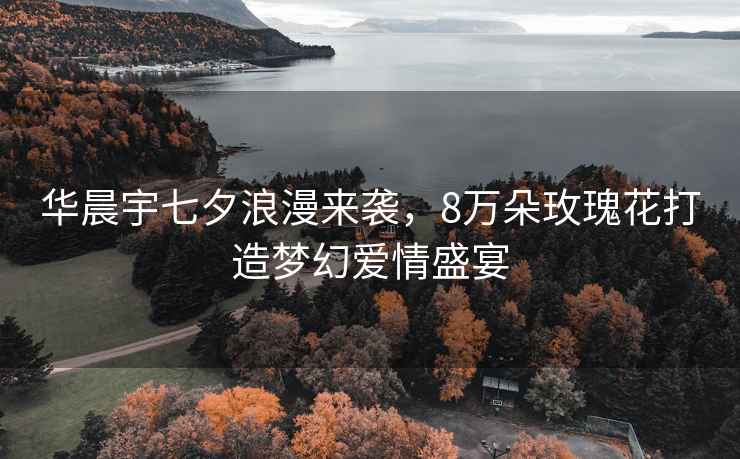 華晨宇七夕浪漫來襲，8萬朵玫瑰花打造夢幻愛情盛宴