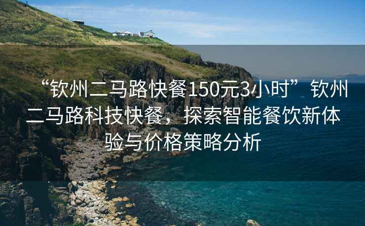 “欽州二馬路快餐150元3小時”欽州二馬路科技快餐，探索智能餐飲新體驗與價格策略分析
